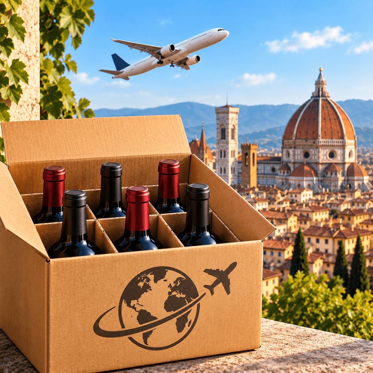 SHIPPING WINES FROM FLORENCE, ITALY