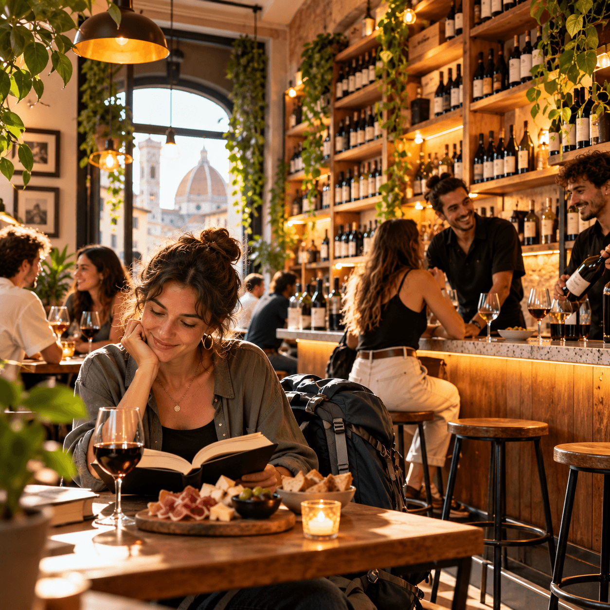 solo travelers in florence